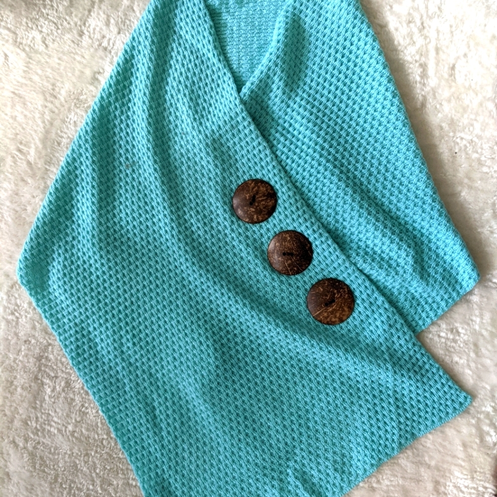 Bright Blue Shawl
